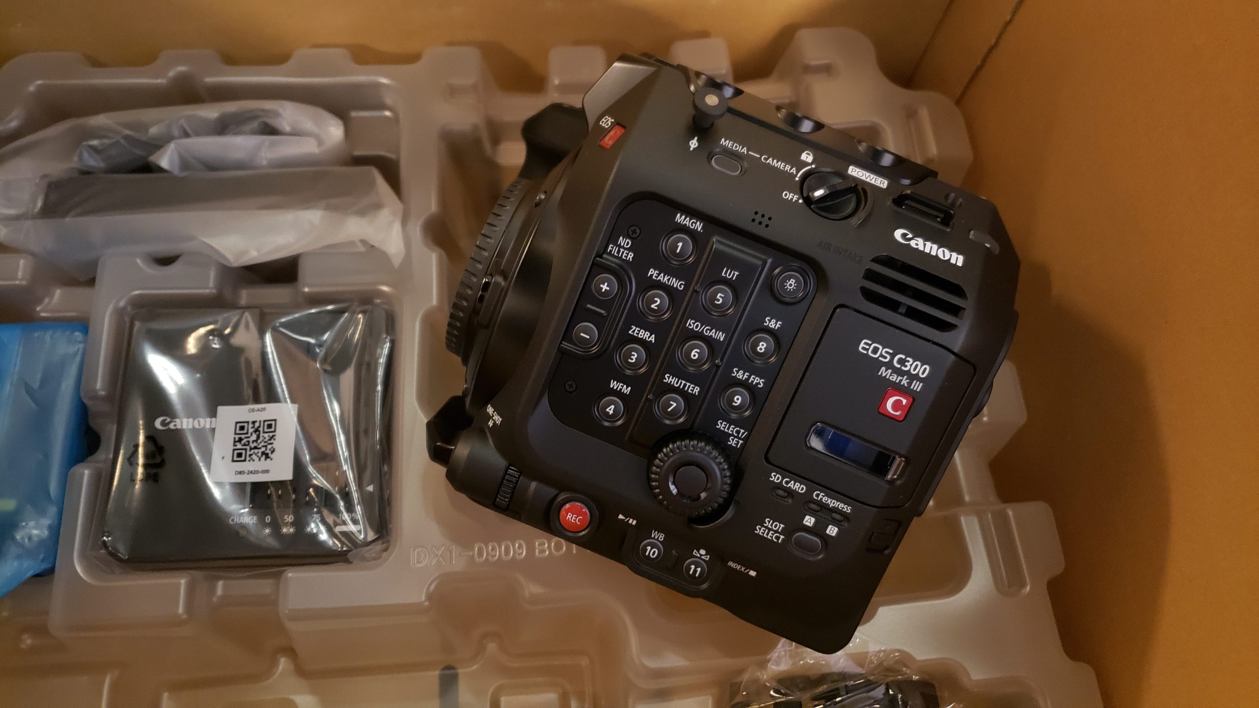 Receiving a brand new Canon C300 MKIII camera