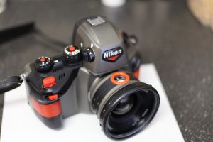 Photo of stolen Nikonos underwater camera.